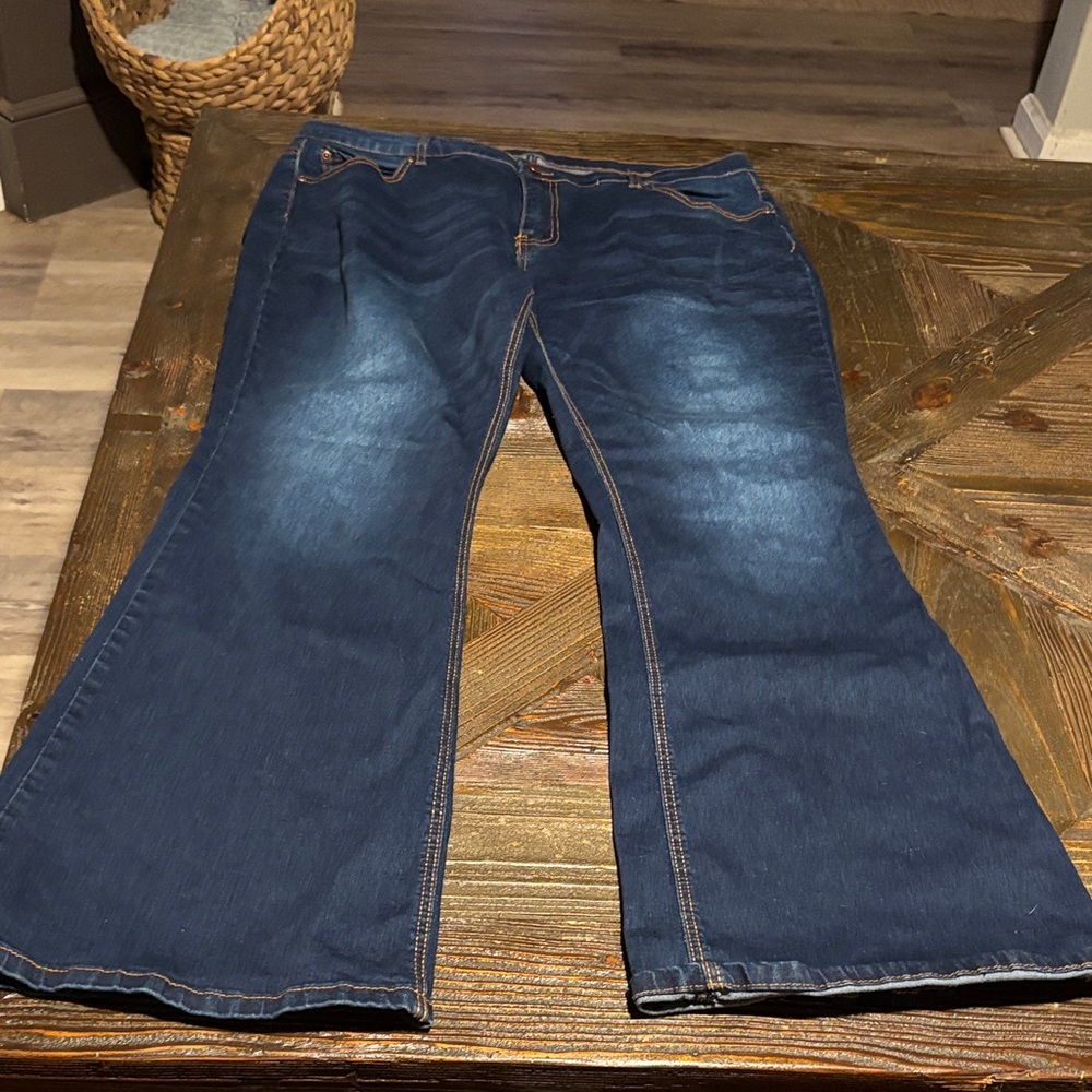 Classic Blue Wide Leg Jeans